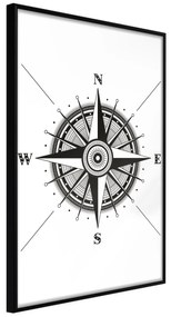 Artgeist Plagát - Compass [Poster] Veľkosť: 40x60, Verzia: Čierny rám