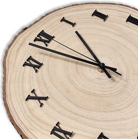 Nástenné hodiny z prierezu kmeňa | KORO: Amber - 3072 26-29 cm 4812-115559 KOR005