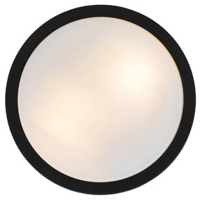 Moderné vonkajšie stropné svietidlo čierne 28 cm IP44 - Flavi