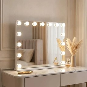 LED kozmetické zrkadlo Hollywood 58 × 46 cm