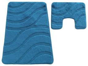 Sada kúpeľňových koberčekov Montana Symphony Ink Blue