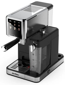 MEGAKOMBO Kuchyňský robot BestBerg BBR-2000BK + 15dílná sada nádobí BBN-1015A + Nízkosacharidový rýžovar BBRC-100 + Pákový espresso kávovar s napěňovačem BBCF-2032