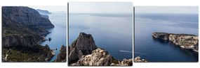 Obraz na plátne - Majestátna krajina s pokojným morom - panoráma 5233D (120x40 cm)