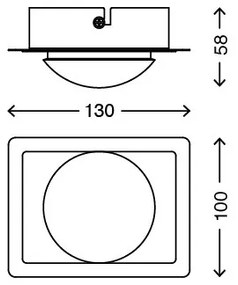 Briloner 2091-018 - LED Kúpeľňové stropné svietidlo SURF LED/4,5W/230V IP44
