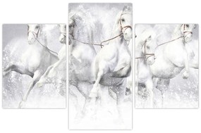 Obraz - Ilustrácie závodných koní (90x60 cm)