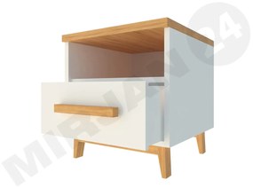Nočný stolík Kostello K15, Farby: borovica andersen / dub nash