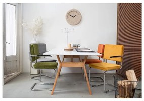 Sada 2 čiernych stoličiek s opierkami Zuiver Ridge Kink Rib