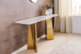 Dizajnová konzola Napayshni 140 cm biela