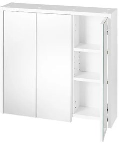 Livarno home Zrkadlová skrinka, biela, 64 x 61 x 16 cm  (100392747)