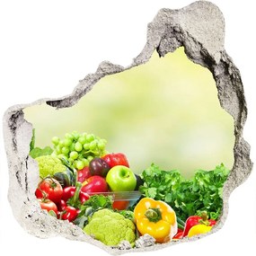 Diera 3D fototapety na stenu nálepka Ovocie a zelenina nd-p-78204101