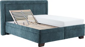 Posteľ Palas 180x200 cm, morská modrá látka