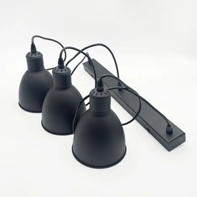 Brilagi - LED luster na lanku RIDDY 3xE27/60W/230V čierna