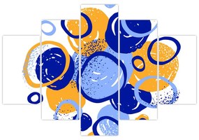 Obraz - Svetlý motív s kruhmi (150x105 cm)