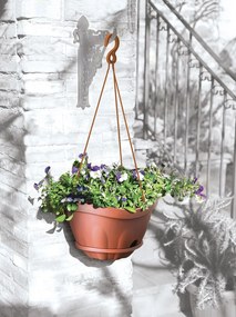 BAMA Závesný kvetináč s miskou GONDOLA 28cm