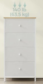 Komoda Parkes 91,7 cm biela