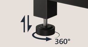 TV stolek Vasagle Nareon 160 cm hnědý/černý