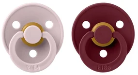 BIBS Okrúhle cumlíky Colour 2ks Pink Plum/Elderberry 1