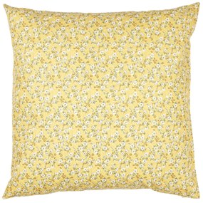 Ib Laursen Bavlnený poťah na vankúš Yellow Flowers 60 × 60 cm