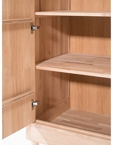 Detská šatníková skriňa z dubového dreva v prírodnej farbe 100x190x55 cm Forrest – Vipack