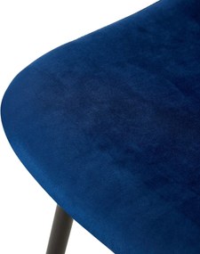 Stolička Giverny zamat - modrá