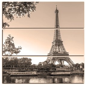 Obraz na plátne -  Eiffel Tower - štvorec 3110FC (105x105 cm)