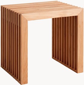 Ručne vyrobená taburetka z tíkového dreva Rib