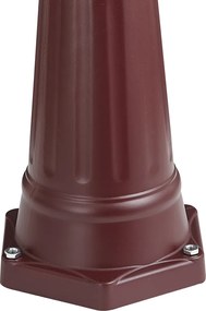 Klasická vonkajšia lampa tmavočervená 213 cm IP44 - Havana