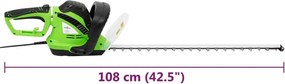 Elektrické nožnice na živý plot 61 cm 750 W