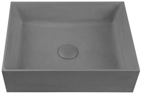 Sapho, FORMIGO betónové umývadlo, 47,5x14x36,5 cm, šedá, FG019