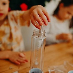 Senzorická fľaša, svetlomodrá