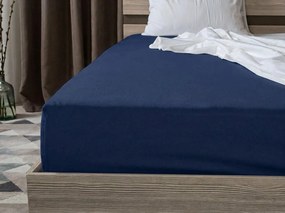 Bavlnená plachta s gumou STANDARD 90 x 200 cm námornícka modrá