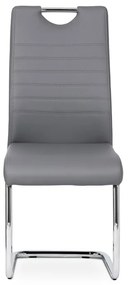 BONTEC Jedálenská stolička, šedá, ekokoža, DCL-418 GREY Farba: Zelená