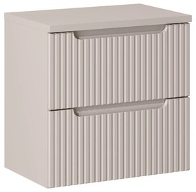 Závěsná skříňka Nova Cashmere II s deskou 60 cm kašmírová