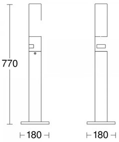 STEINEL 69476 - LED Vonkajšia lampa so senzorom GL 65 S LED/8,7W/230V 3000K