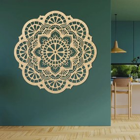 Drevená dekorácia na stenu mandala svetla a lúčov | SENTOP PR0508