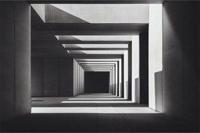 Obraz - Štvorcový tunel (90x60 cm)