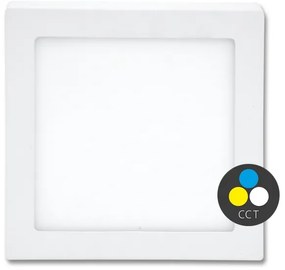 Ecolite LED-CSQ-CCT/18W/BI - LED Stropné svietidlo RAFA LED/18W/230V biela