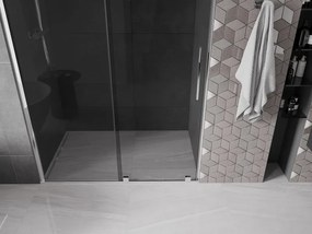 Mexen Velar, posuvné sprchové dvere do otvoru 150 cm, 8mm šedé sklo, chrómová, 871-150-000-41-01