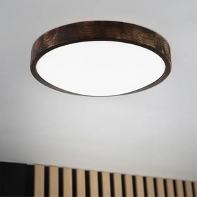 Brilagi - LED stropné svietidlo CARVALHO SLIM SMOKEY LED/36W/230V dub, priemer 37,5 cm