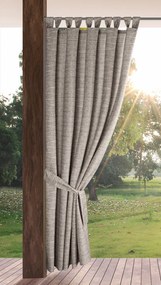 ZÁHRADNÝ VODEODOLNÝ ZÁVES NA PÚTKACH GARDEN 155X240 CM HNEDÁ