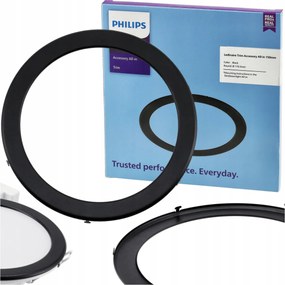 PHILIPS Okrúhly čierny rám 150mm pre panely 176,5mm 12W - dekoratívne