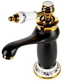 Izmir Black & Gold retro umývadlová batéria