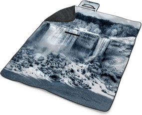 Sablio Plážová deka Čiernobiely vodopád: 200x140 cm