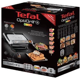 Elektrický gril Tefal Optigrill + príslušenstvo na vafle GC716D12