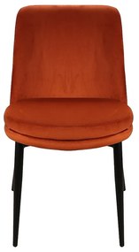 Jedálenská stolička Kayla Velvet, oranžová