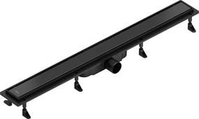 Mexen Flat ABS, sprchový odtokový žľab 2v1 90 cm, čierna matná, 1769090