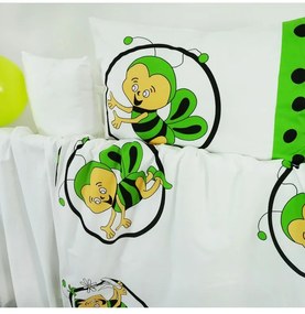 Obliečky detské bavlnené včielky zelené EMI