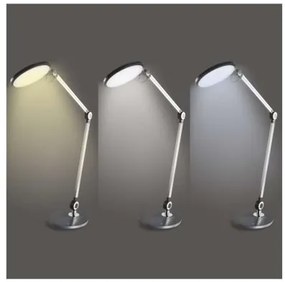 Stolná LED lampa Karen s bezdrôtovým nabíjaním čierna