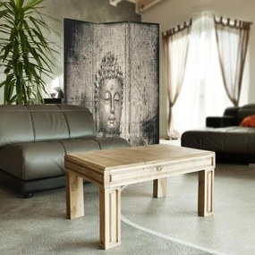 Gario Paraván Obrázok Budhu v sivej farbe Rozmery: 145 x 170 cm, Prevedenie: Klasický paraván
