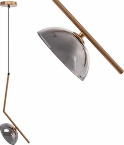 Toolight Toolight, závesné svietidlo 1xG9 APP1086-1CP, zlatá-šedá, OSW-00682